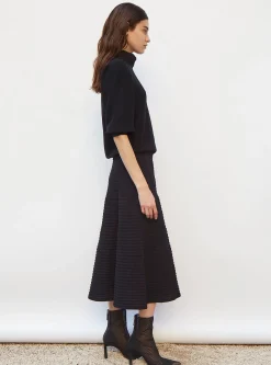 top en maille col enveloppant