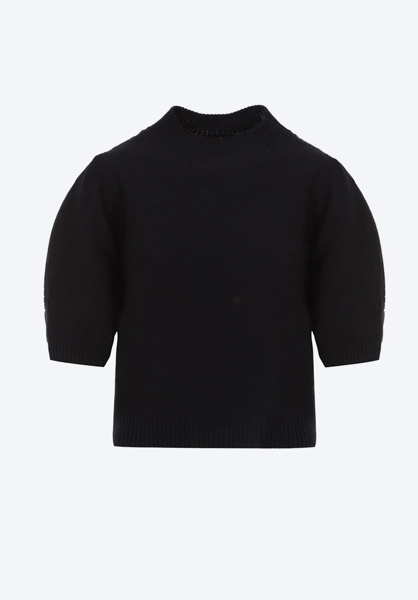 top en maille manches bouffantes