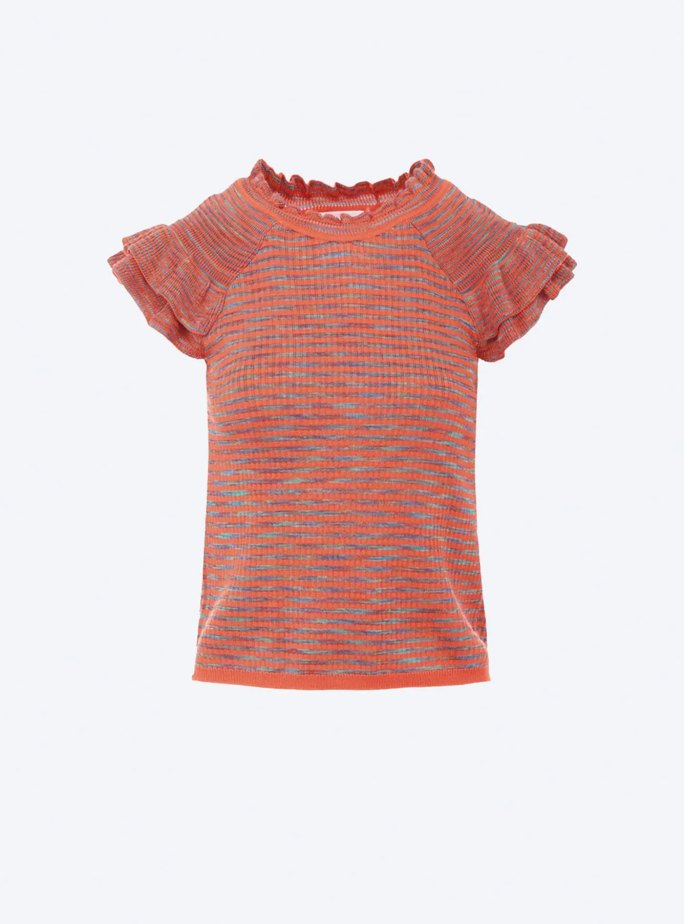 top en maille papier marbré