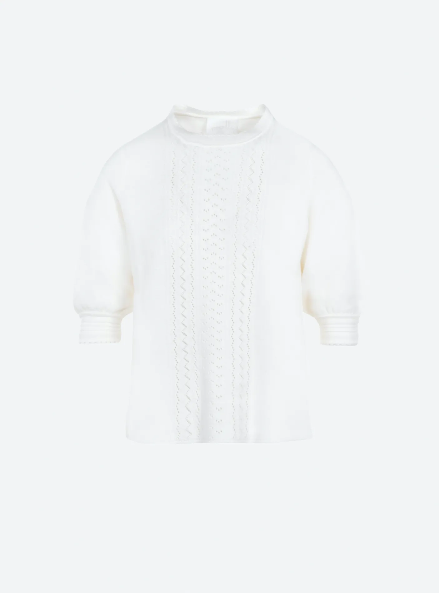 top en maille pointelle