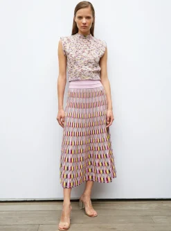 top en maille terrazzo