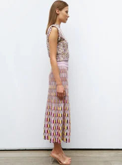 top en maille terrazzo
