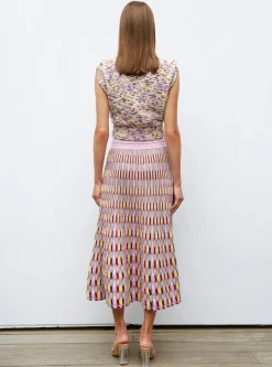 top en maille terrazzo
