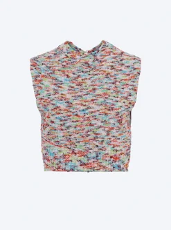 top en maille terrazzo