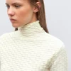 top fin en maille cannage