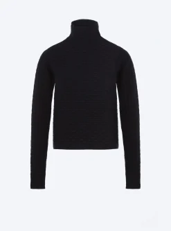 top fin en maille cannage