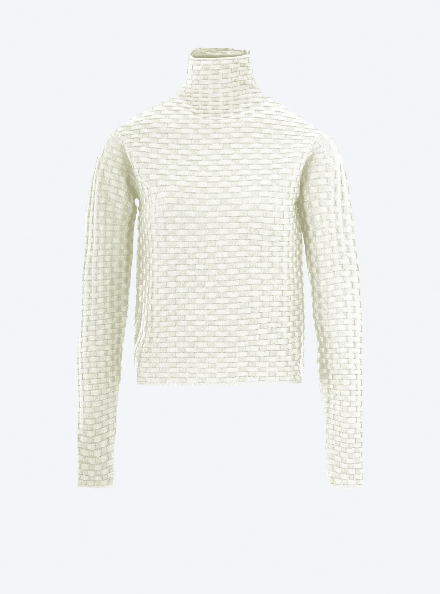 top fin en maille cannage