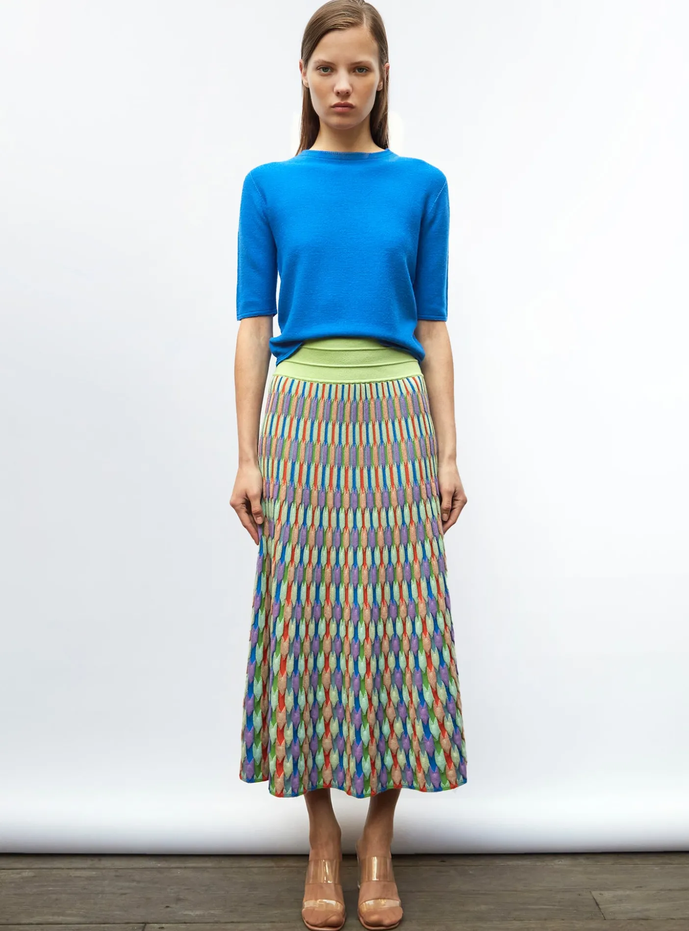 top fin maille manches coudes