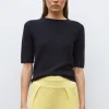 top fin maille manches coudes