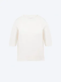 top fin maille manches coudes