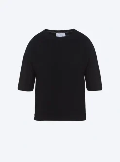 top fin maille manches coudes