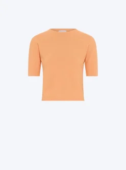 top fin maille manches coudes