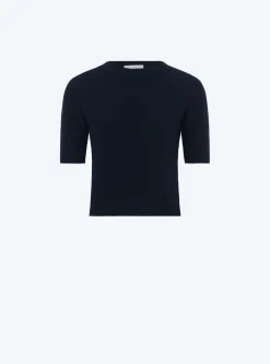 top fin maille manches coudes