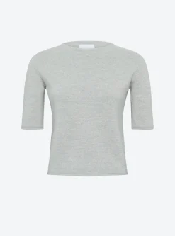 top fin maille manches coudes