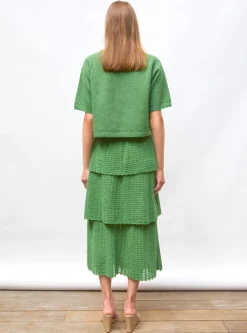 top fin maille ondulée