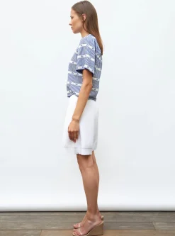 top jacquard mini fleurs