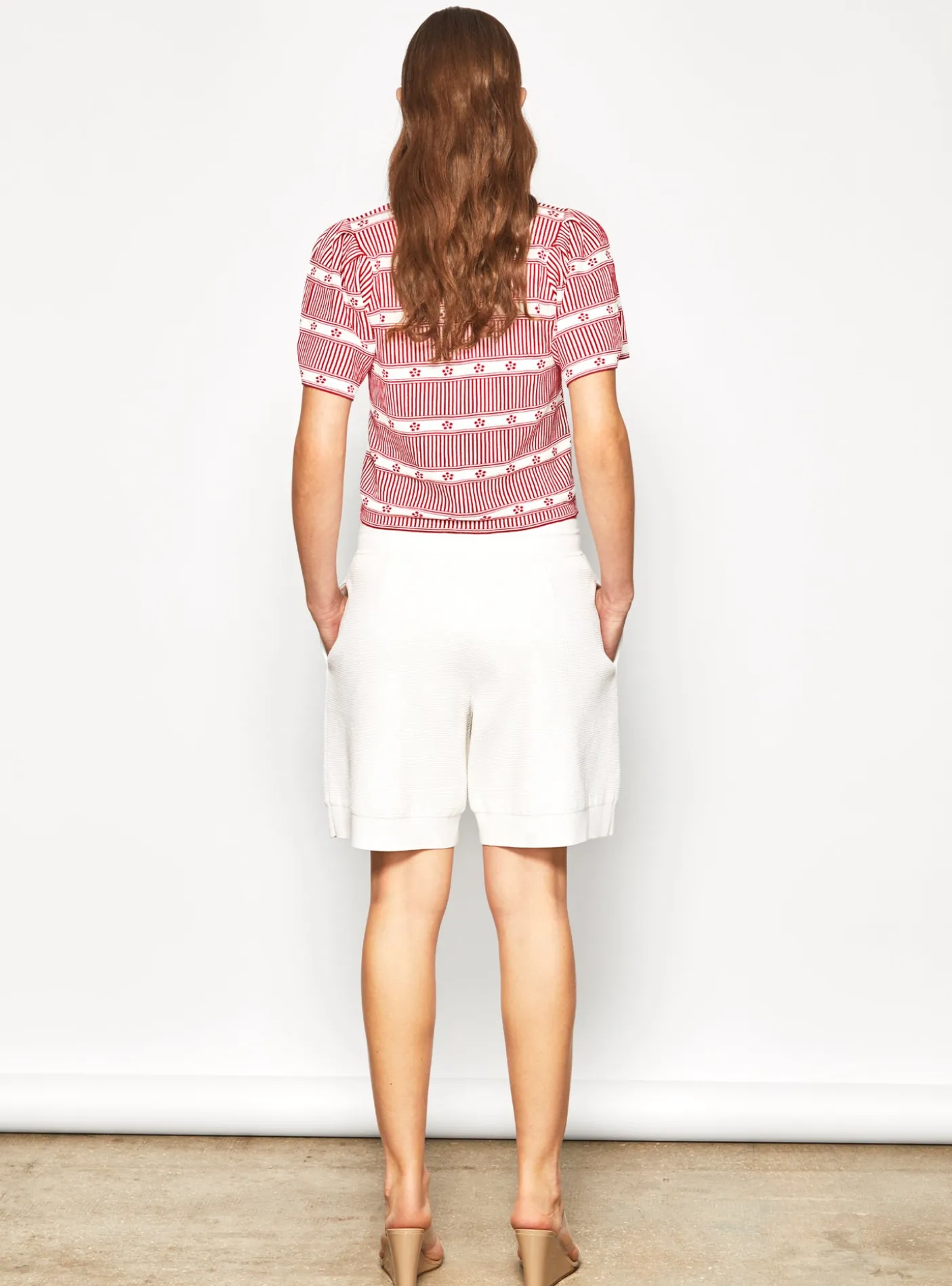 top jacquard mini fleurs