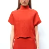 top maille broderie anglaise