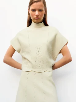 top maille broderie anglaise