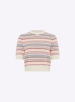 top maille jacquard fair isle