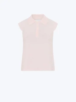 top maille petit col point de riz