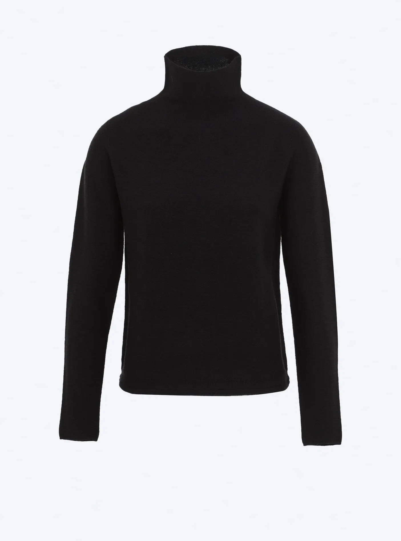 top maille point mousse col montant