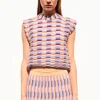 top maille zellige multicolore