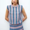 top maille zellige multicolore