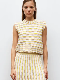 top maille zellige multicolore
