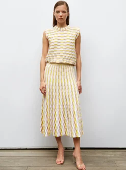 top maille zellige multicolore