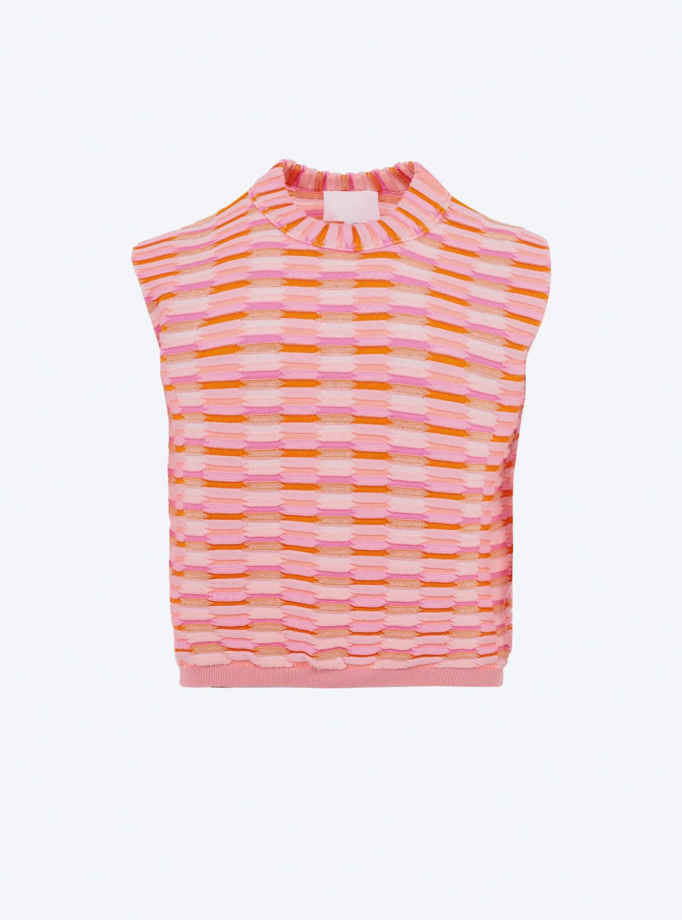 top maille zellige multicolore