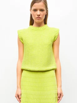 top maille zellige uni
