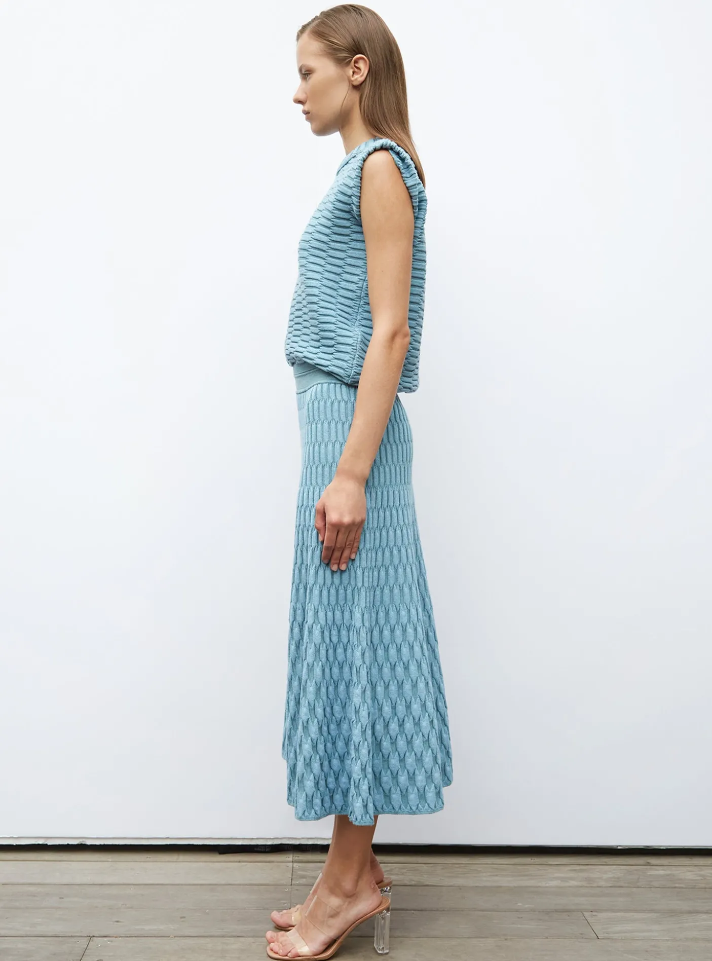 top maille zellige uni