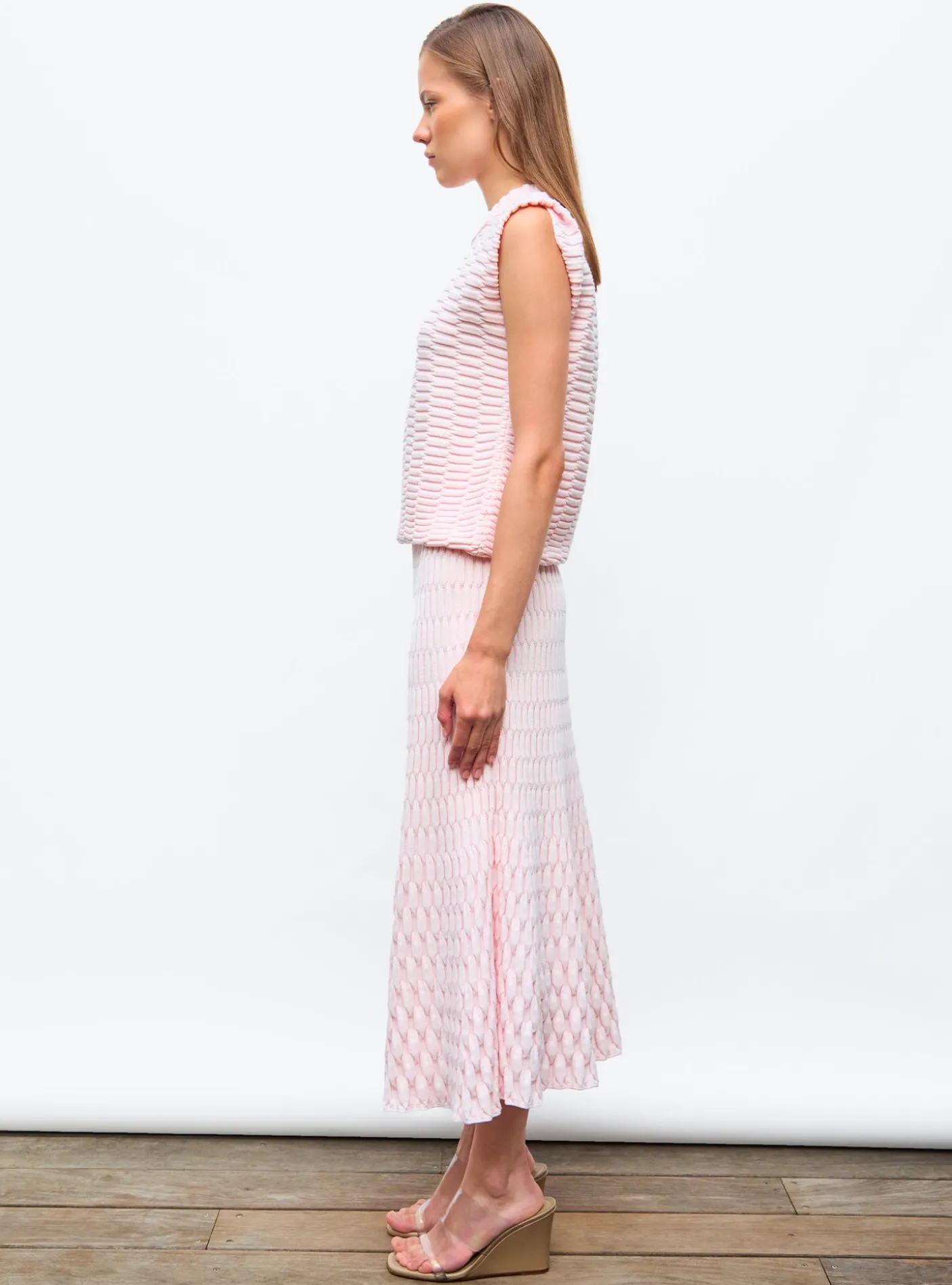 top maille zellige uni