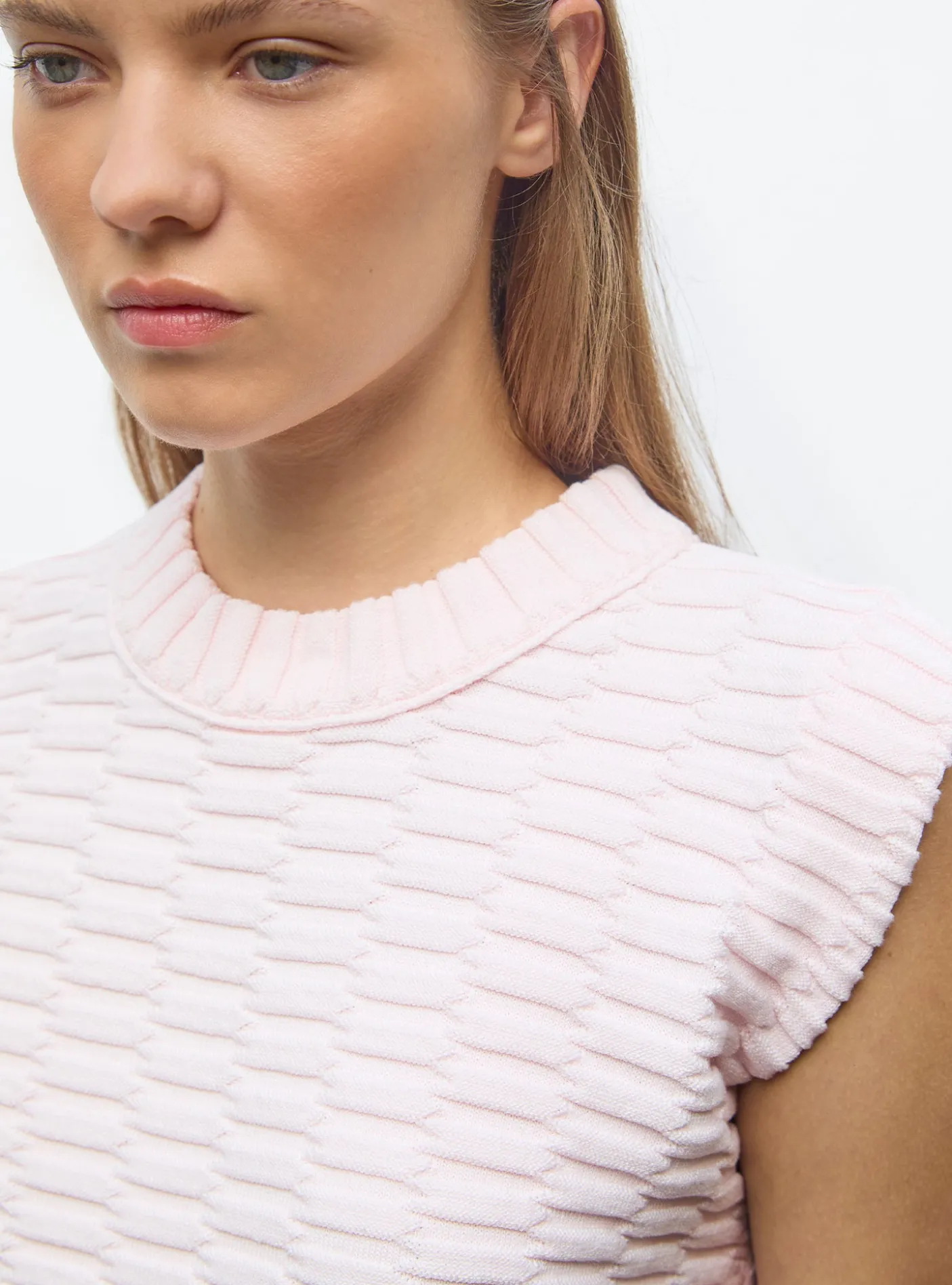 top maille zellige uni