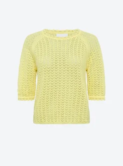 top manches coudes maille pointelle