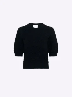 top manches coudes maille capitonnée