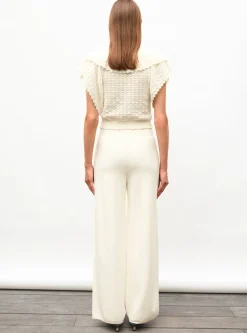 top v maille pointelle