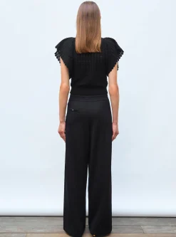 top v maille pointelle