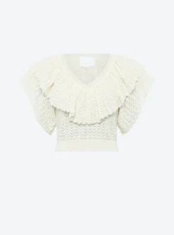 top v maille pointelle