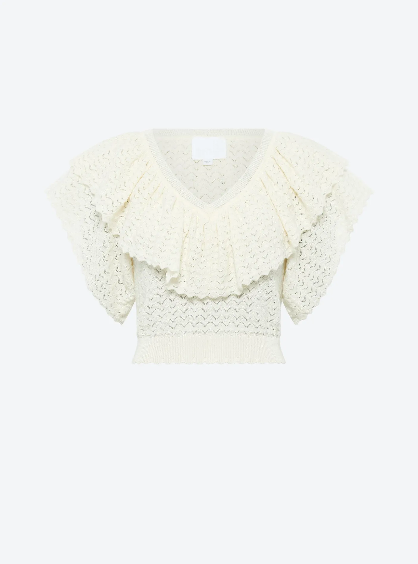 top v maille pointelle