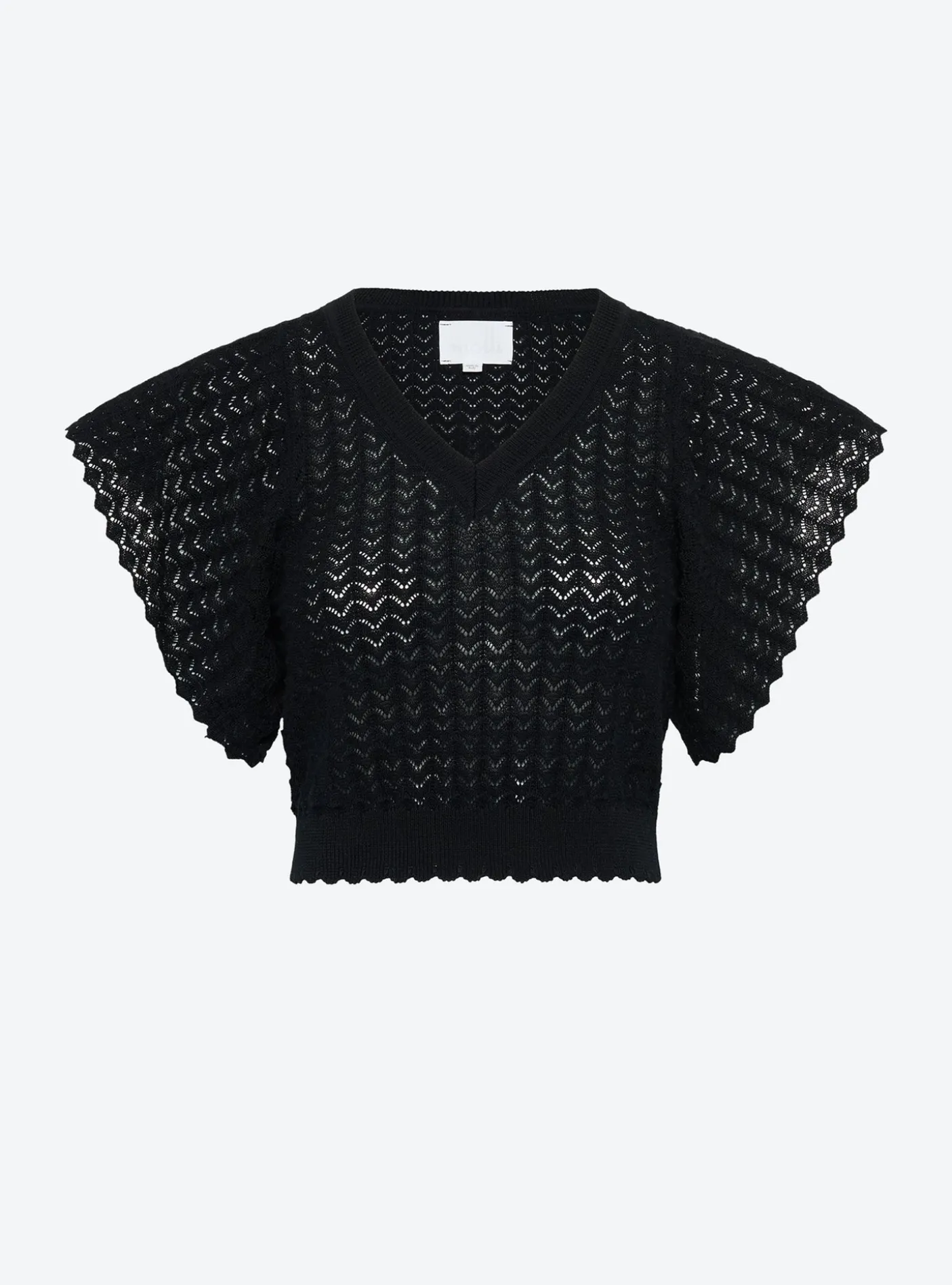 top v maille pointelle
