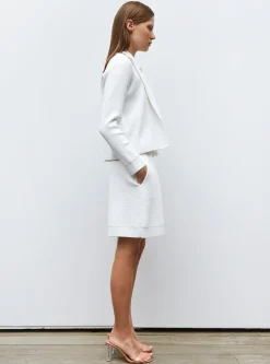 veste en maille mini côte piquée