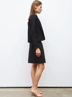 veste en maille mini côte piquée